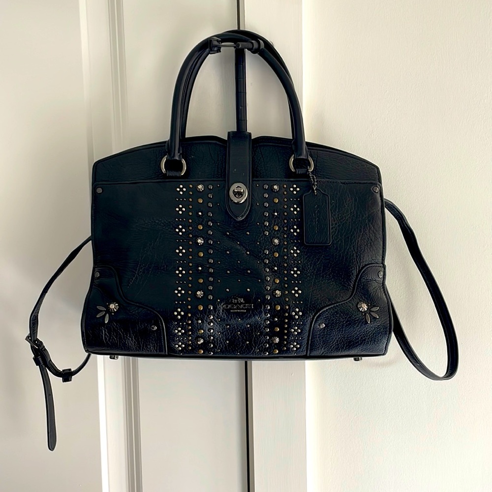 Black coach purse - Real